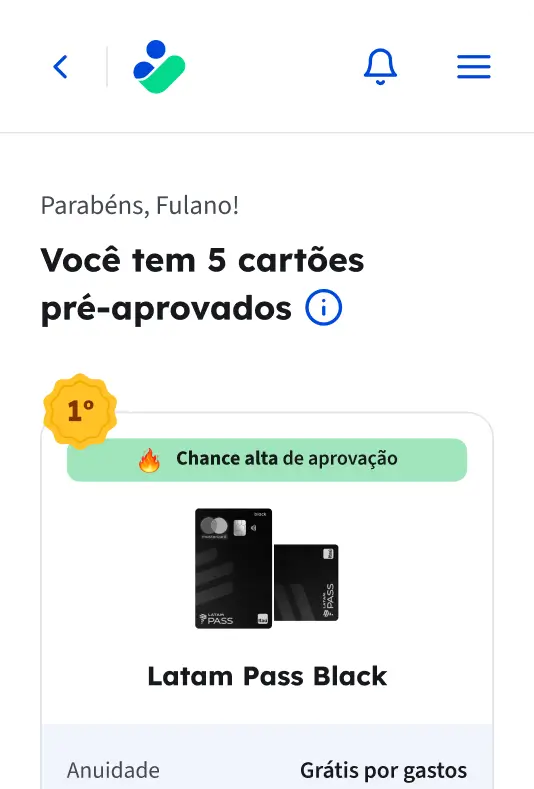 Veja suas ofertas pré-aprovadas
