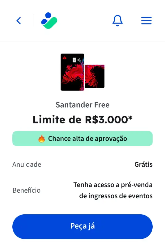 Escolha e solicite com o parceiro